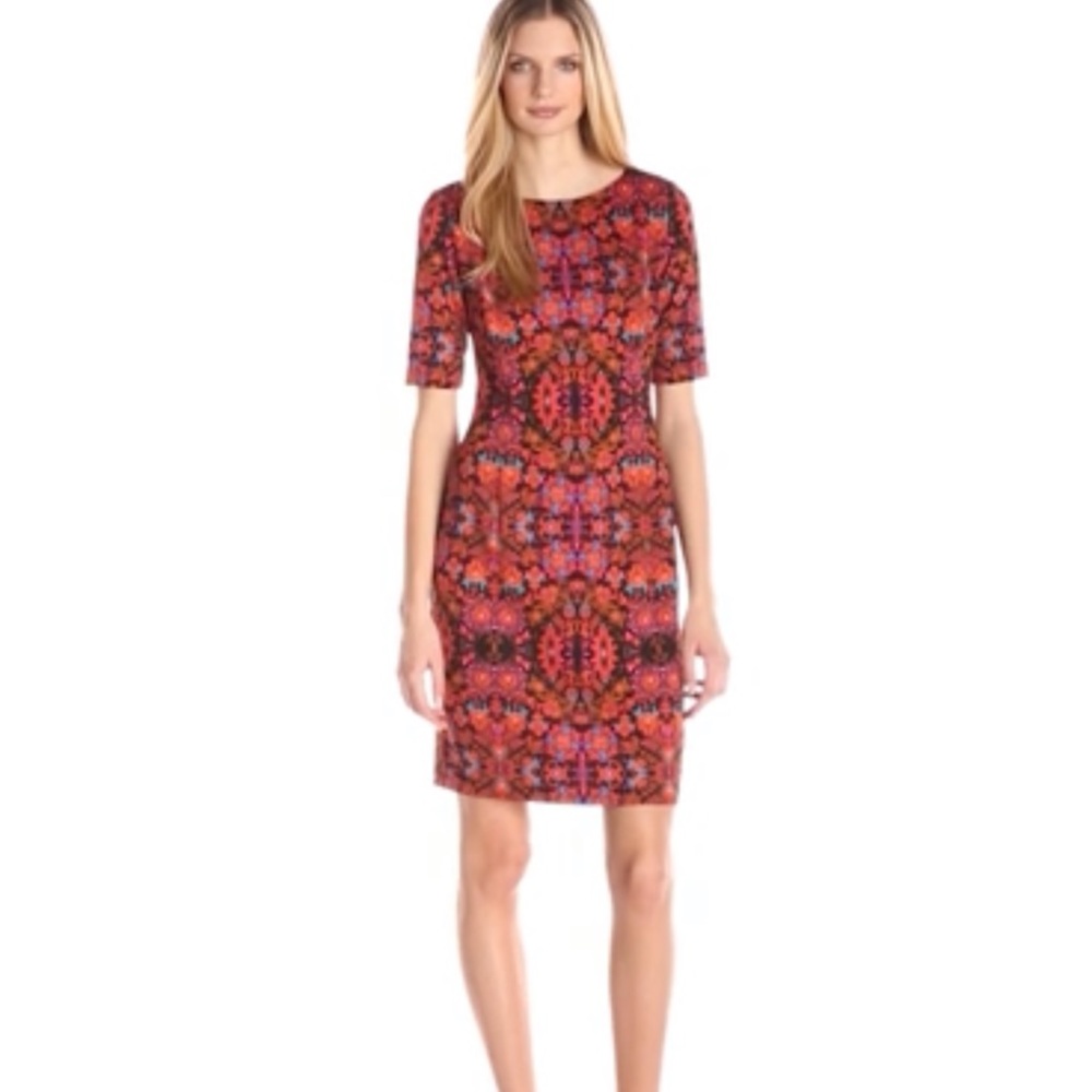 London Times elbow sleeve sheets dress